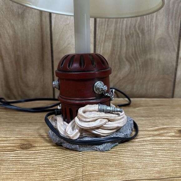 Vanmark Red Hats of Courage Tribute Lamp Firehydrant Dalmation Firefighter READ - Picture 4 of 8